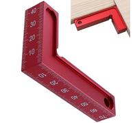 Measuring L Shape Ruler - Aluminum Alloy 7.5x4.5x1.5cm | Clear Scale 90 Degree Angle Square | Right Angle Layout Gauge Tool For Woodworking Carpentry DIY Projects
