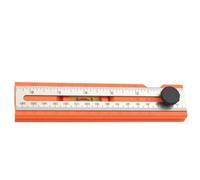Measuring Ruler Gauge - Accurate Woodworking Tool, Non Slip Handle, Rotatable Head Scale for Straight Line Marking | Durable Positioning Accessory for Carpentry Construction Projects