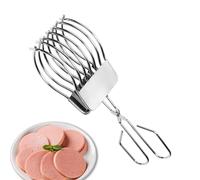 Meat Bread Slicing Tong - 28x9cm | Multi-Purpose Slicing Clamp | Stainless Steel Onion, Tomato & Bread Holder | Vegetable And Fruit Cutting Guide | Kitchen Gadget For Safe, Even Ślicing Of Meat,