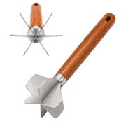 Meat Chopper Stainless Steel Potato - - - Grinder Tool with Wooden Handle |