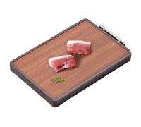 Meat Cutting Board, Double Sided Non-Slip Chopping Surfaces, Kitchen Gadget for Vegetables, Bread, Pastry, Sushi, Raw and Cooked Food, Home or Restaurant Use, 16.53x10.43 Inches