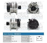 MEAT&DORIA 5510311 Alternatore Audi A2 (8Z0), A3 (8L1),