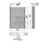 MEAT & DORIA 997085 Evaporatore, Climatizzatore per MERCEDES-BENZ