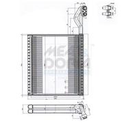 Evaporatore climatizzazione MEAT & DORIA per CIVIC IX Tre volumi (FB) 1.6 2011-