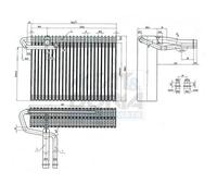 MEAT & DORIA 997133 Evaporatore, Climatizzatore per CITROËN,PEUGEOT