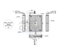 MEAT & DORIA 997148 Evaporatore, Climatizzatore per BMW