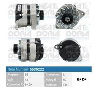 MEAT & DORIA Alternatore 5530222 65A Generatore con puleggia cinghia Poly-V