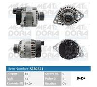 MEAT & DORIA Generatore Per Fiat Doblo 119 1.9 JTD Stilo Multi Wagon 192 186