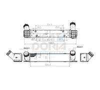 MEAT & DORIA Intercooler Ladeluftkühler per BMW X1 xDrive18d E84 E81 E87