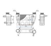 MEAT & DORIA Intercooler Ladeluftkühler Per Renault Clio III 1.2 16V 1.5 dCi