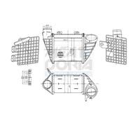MEAT & DORIA Intercooler Ladeluftkühler per VW Golf IV Cabriolet 1.9 TDI