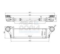 MEAT & DORIA Ladeluftkühler Intercooler LLK Per BMW X5 3.0d E53