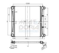 MEAT & DORIA Ladeluftkühler Intercooler LLK per Land Rover Range 3.6 D 4x4