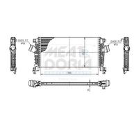 MEAT & DORIA Ladeluftkühler Intercooler LLK per Opel Astra J 1.7 CDTi P10
