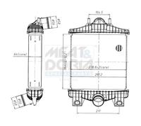 MEAT & DORIA Ladeluftkühler LLK per Land Rover Range 3.0 D 4x4 4.4 LW L405 LG