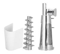Meat Grinder Tomato Juicer Accessories Set | 3 - Piece Screw Shaft/Strainer Sleeve/Baffle for 5# Mixer Attachments | Sturdy Aluminium Alloy & ABS Replacement Parts