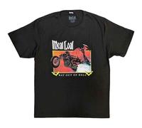 Meat Loaf Bat Out Of Hell Rectangle autorizzato Uomo maglietta