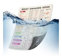 Meat Temperature Chart - | Waterproof BBQ Grill And Cooking Guide, Large Kitchen Gadget For Grilling, Baking, Meat And Poultry Temperature Reference, Cooking Thermometer Chart, BBQ Accessories