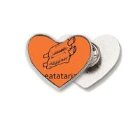 Meataian Love Meat Art Deco Fashion Heart Metal Pin Spilla Clip Love