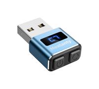 MEATANTY Mouse Jiggler USB in Metallo con Display, 3 Modalità, Blu | Pulsanti separati per accensione e modalità, movimenti multi-traccia e uso plug-and-play senza driver.