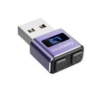 meatanty Mouse Jiggler USB in Metallo con Display, 3 Modalità, Viola | Pulsanti separati per accensione e modalità, movimenti multi-traccia e uso plug-and-play senza driver.