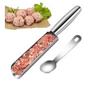 Meatball Maker Mold - Stainless Steel Durrable Meatball Shape Ball Maker - Comfortable To Hold Meat Baller Spoon, Kitchen Utensils & Gadgets, Meat Baller Scoop Tool, Home Cooking Tools For Cookie Dou