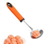 Meatball Maker Tool - Long Handle Manual Ergonomic Quick Scoop | Stainless Steel Meatball Maker Spoon - for Mashed Potatoes Breakfast Cooking Food Prep Thanksgiving Holiday Party
