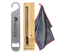 MEATER Plus Bundle: termometro wireless intelligente per carne con panno in microfibra limitato e apribottiglie. Portata Bluetooth per grigliare, affumicare, arrostire, cuocere e barbecue