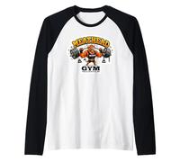 Meathead Gym Potenza e Forza Bodybuuilding Maglia con Maniche Raglan