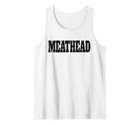 Meathead la Parola Testa di Carne su Una Maglietta Canotta