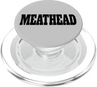 Meathead la parola testa di carne su una maglietta PopSockets PopGrip per MagSafe