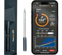 MeatStick 4X - Termometro intelligente senza fili con quad-sensori, sonda alimentare digitale (portata di 200 m, Bluetooth) - per fumo, griglia, barbecue, friggitrice ad aria, friggitrice, forno,