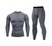 Meaunzyl Biancheria Intima Termica da Uomo, Intimo Termico Set Termico Uomo Maglia E Pantaloni Completo Biancheria Funzionale Uomo Base Layer Traspirante Termico Uomo Invernale Invernali, Caldi