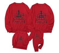 Meaunzyl Felpe Natale Famiglia Felpa Natalizia Babbo Camicia Natalizi Felpe Natalizie Famiglia Maglioni Natalizi Rosse Maglie Famiglia Coordinate Natale Pullover Natalizio Magliette Uomo Donna