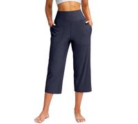 Meaunzyl Leggins Donna Sportivi 3/4 Leggins Estivi Fitness Controllo della Pancia Opaco Corti Pantaloncini Yoga Coprenti Pinocchietto Opaco Slim Fit Morbido Leggings Capri per Sportivi O Casual
