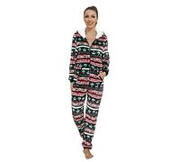 Meaunzyl Pagliaccetto in Peluche da Donna Pigiama Caldo Pigiama in Pile Felpe con Cappuccio Tuta Donna Completa Pigiamone Intero Teddy Stitch Ideale Regalo per Costume Carnevale Natale