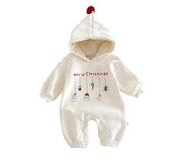 Meaunzyl Tutina Neonato 0-3 Mesi Femmina Per Natale Bambino Pigiama Ragazzo Ragazza Pagliaccetto Set Con Cappuccio Manica Lunga Gemelli Costume Attrezzatura Partito Vestito Pigiami Regalo Natale
