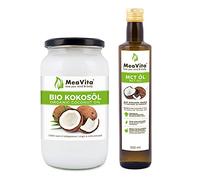 MeaVita MCT Oil, Premium Quality, 1 confezione (1x 500 ml) & 1000 ml meavita Bio Olio di Cocco Nativ …