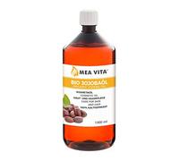 MeaVita Meavita Organic Jojoba Oil Gold, 100% Puro Olio di Jojoba Spremuto a Freddo, 1 Confezione (1 X 1000 Ml) - 1000 ml