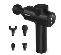 Mebak 7 Massaggiatore Pistola Tessuti Profondi Pistola per Fasce a 5 Velocità Massaggiatore Elettrico Portatile Silenzioso Rilassa i Muscoli e Allevia il Dolore alla Schiena e alle Cosce