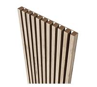 MEBANO. Pannelli Acustici Su Piastra Bianca 4 Pezzi 240x18,5 cm Rovere Sanremo Pannelli Decorativi In MDF Rivestimento Pareti Legno Per Soggiorno