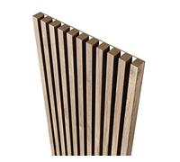 MEBANO. Pannelli Acustici Su Piastra Bianca 4 Pezzi 240x18,5 cm Rovere Stirling Pannelli Decorativi In MDF Rivestimento Pareti Legno Per Soggiorno