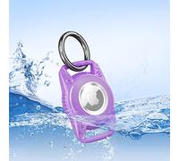 Mebeter Custodia impermeabile per portachiavi Airtag, compatibile con Apple Air Tag Tracker portachiavi Air Tag Cover protettiva per chiavi, borse, bagagli e animali domestici (viola)