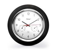Mebus 19453 Parete Orologio digitale Rotondo Nero Bianco Plastica Plastica 25 x