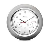 Mebus 19454 Parete Digital clock Rotondo Argento Bianco Plastica Moderno 250 x