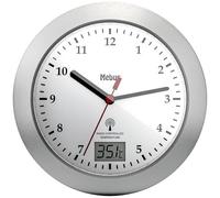 Mebus 41124 Radiocontrollato Orologio da parete 17 cm x 6 cm Argento Adatto pe