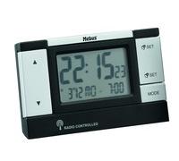 Mebus 51059 Sveglia digitale Nero Argento 12/24 ore LCD 2 linee Batteria Silber;