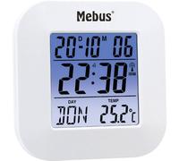 Mebus 51511 radiocontrollato sveglia bianco