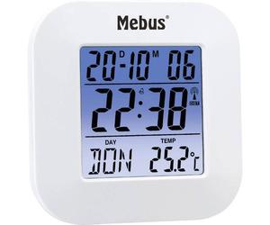 Mebus 51511 Radiocontrollato Sveglia Bianco