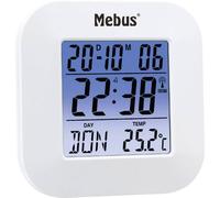 Mebus 51511 Sveglia Radiocontrollato Bianco